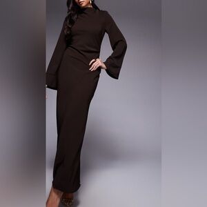 Elegant Black Long Sleeve Dress